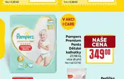 Billa Pampers Premium Pants Dětské kalhotky 27/48 ks nabídka