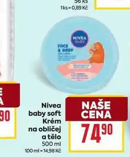Billa Nivea baby soft Krém na obličej a tělo nabídka
