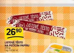 Flop LISTOVÉ TĚSTO NA PEČÍCÍM PAPÍRU nabídka