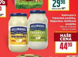 Billa Hellmann's Tatarská omáčka, Majonéza, Salátová omáčka nabídka