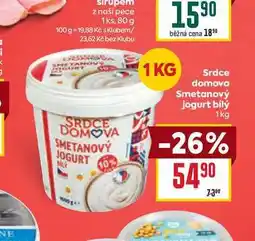 Billa Srdce domova Smetanový jogurt bílý nabídka
