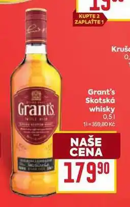 Billa Grant's Skotská whisky nabídka