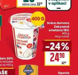 Billa Srdce domova Zakysaná smetana 18% nabídka