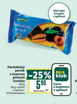 Billa Pardubický perník s ovocnou příchutí švestka nabídka