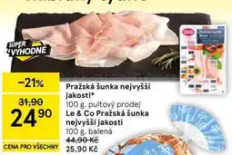 Tesco Pražská šunka nejvyšší jakosti nabídka