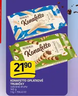 Flop KONAFETTO OPLATKOVÉ TRUBIČKY vybrané druhy nabídka