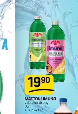 Flop MATTONI IMUNO vybrané druhy nabídka