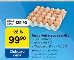 Tesco Tesco Vejce z podestýlky, 30 ks. velikost S nabídka
