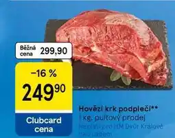 Tesco Hovězí krk podpleči nabídka