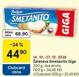 Tesco Želetava Smetanito Giga nabídka