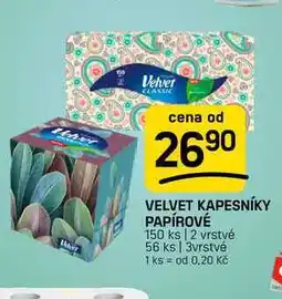Flop VELVET KAPESNÍKY PAPÍROVÉ 150 ks | 2 vrstvé 56 ks | 3vrstvé nabídka