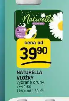 Flop NATURELLA VLOŽKY vybrané druhy 7-44 ks nabídka