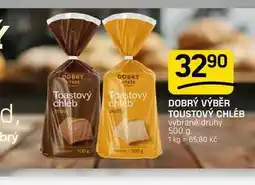 Flop DOBRÝ VÝBĚR TOUSTOVÝ CHLÉB vybrané druhy nabídka