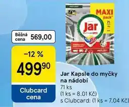 Tesco Jar Kapsle do myčky na nádobí, 71 ks nabídka