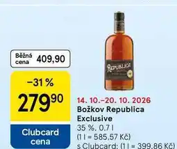 Tesco Božkov Republica Exclusive 35 % nabídka