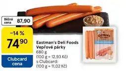 Tesco Eastman's Deli Foods Vepřové párky nabídka