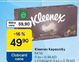 Tesco Kleenex Kapesníky, 64 ks nabídka