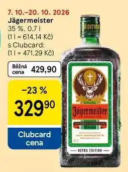 Tesco Jägermeister 35 % nabídka