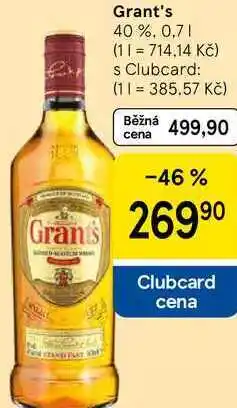 Tesco Grant's 40 % nabídka