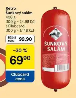 Tesco Retro Šunkový salám nabídka