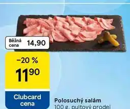 Tesco Polosuchý salám nabídka