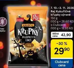 Tesco Rej Kukuřičné křupky sýrové nabídka