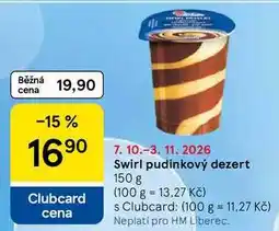 Tesco Swirl pudinkový dezert nabídka