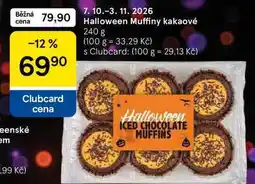 Tesco Halloween Muffiny kakaové nabídka