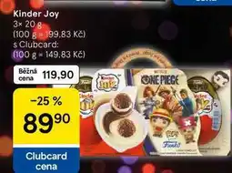 Tesco Kinder Joy nabídka
