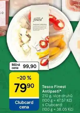 Tesco Tesco Finest Antipasti, 210 g, více druhů nabídka
