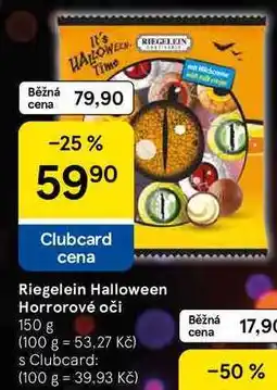 Tesco Riegelein Halloween Horrorové oči nabídka