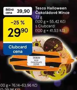 Tesco Tesco Halloween Čokoládové Mince nabídka