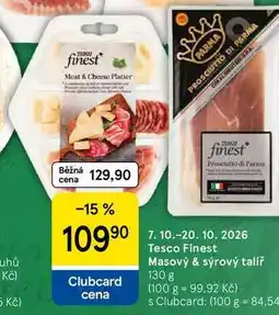 Tesco Tesco Finest Masový & sýrový talíř nabídka