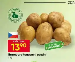 Hruška Brambory konzumní pozdní nabídka