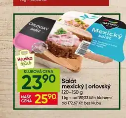 Hruška Gastro Salát mexický/orlovský nabídka