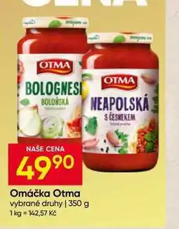 Hruška Omáčka Otma vybrané druhy nabídka