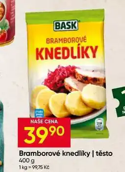 Hruška BASK Bramborové knedlíky těsto nabídka