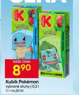 Hruška Kubík Pokémon vybrané druhy nabídka