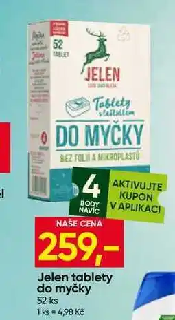 Hruška Jelen tablety do myčky 52 ks nabídka