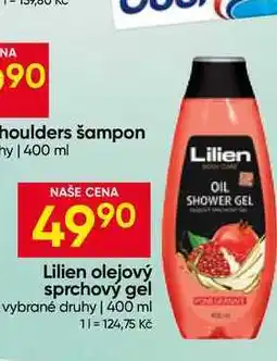 Hruška Lilien olejový sprchový gel vybrané druhy nabídka