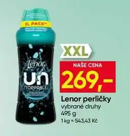 Hruška Lenor Unstoppables Vonné Perličky 495g, vybrané druhy nabídka