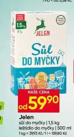 Hruška Jelen sůl do myčky nabídka