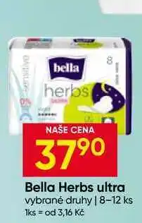 Hruška Bella Herbs Ultra Slipové vložky 8-12ks nabídka