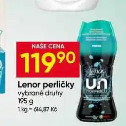 Hruška Lenor Unstoppables Vonné Perličky 195g, vybrané druhy nabídka