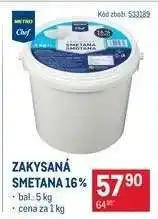 Makro Zakysaná smetana 16% nabídka