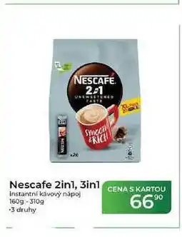 Tamda Foods Nescafe 2in1, 3in1 Instantní kávový nápoj 160g-310g nabídka