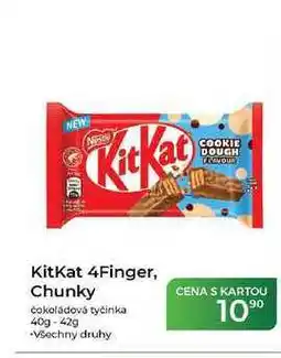 Tamda Foods KitKat 4Finger, Chunky čokoládová tyčinka 40g-42g nabídka