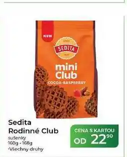Tamda Foods Sedita Rodinné Club sušenky 160g-168g nabídka