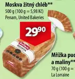 CBA Moskva žitný chléb nabídka