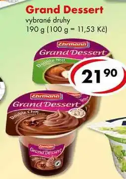 CBA Grand Dessert nabídka